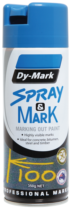 Paint Spray N Mark F/Blue 350g Marking Dymark