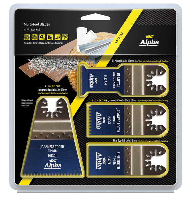 4 Piece Multi-Tool Blade Set