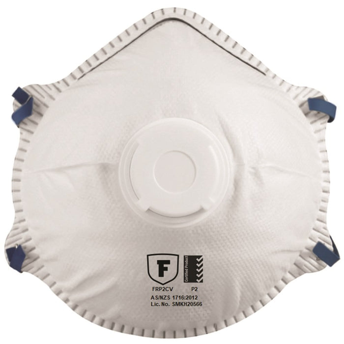 Frontier Disposable P2 Cup Repirator With Valve Bx 10