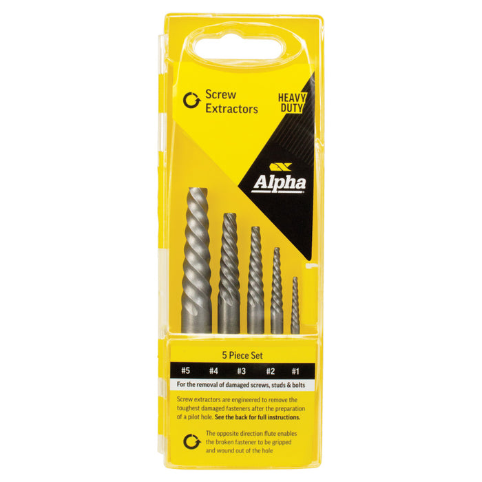 5 Piece Screw Extractor Set No.1 - 5