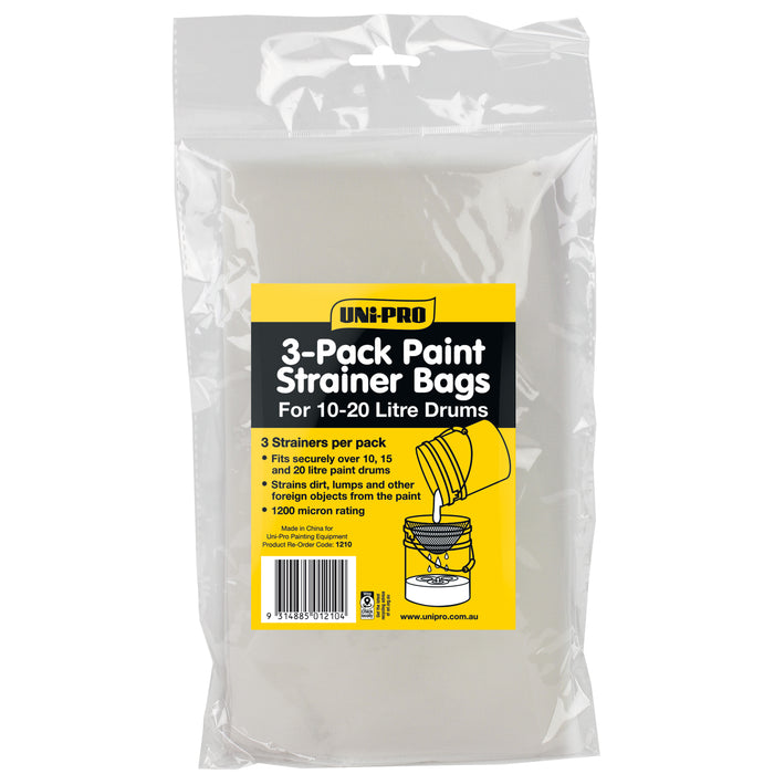 Uni-pro Paint Strainer Bag 3 Pack 10/15lt